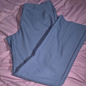 Blue Pantsuit with Professional Straight Leg Design